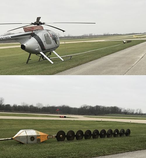 Helicopter tree trimmer