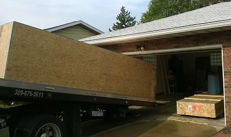 Inserting them into the garage