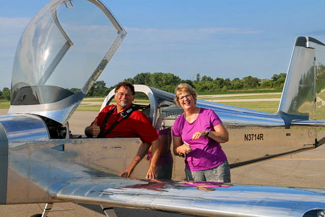 Steve Jones' first flight