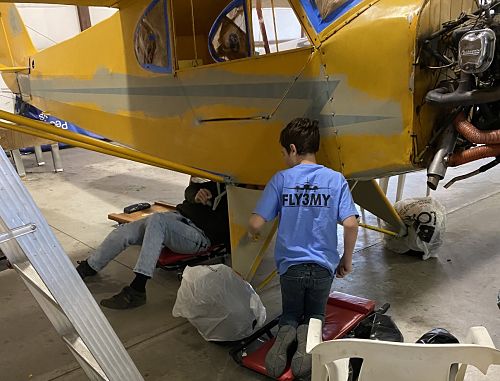 Chase painting Paget's J-3