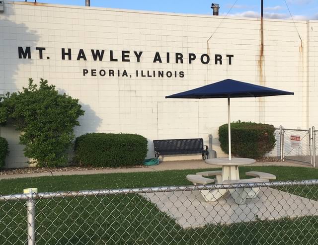 picnic table under canopy