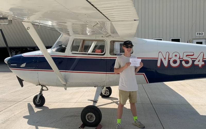 Chase has his ticket